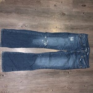 Slim boot ripped distressed jeans nwot AEO